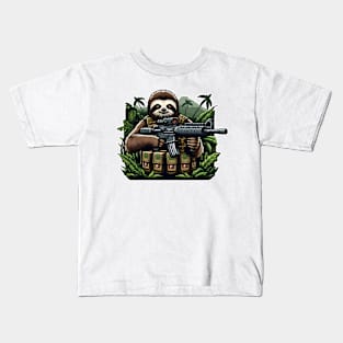 Tactical Sloth Kids T-Shirt